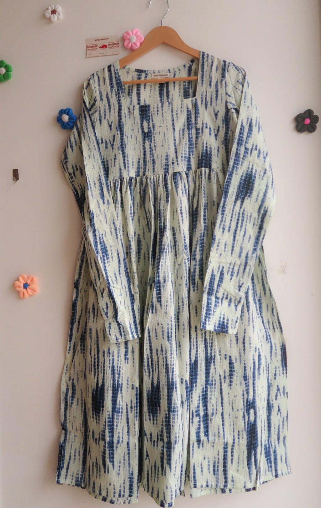 Tie Dye Duo Churidaar Sleeves Long Kurta