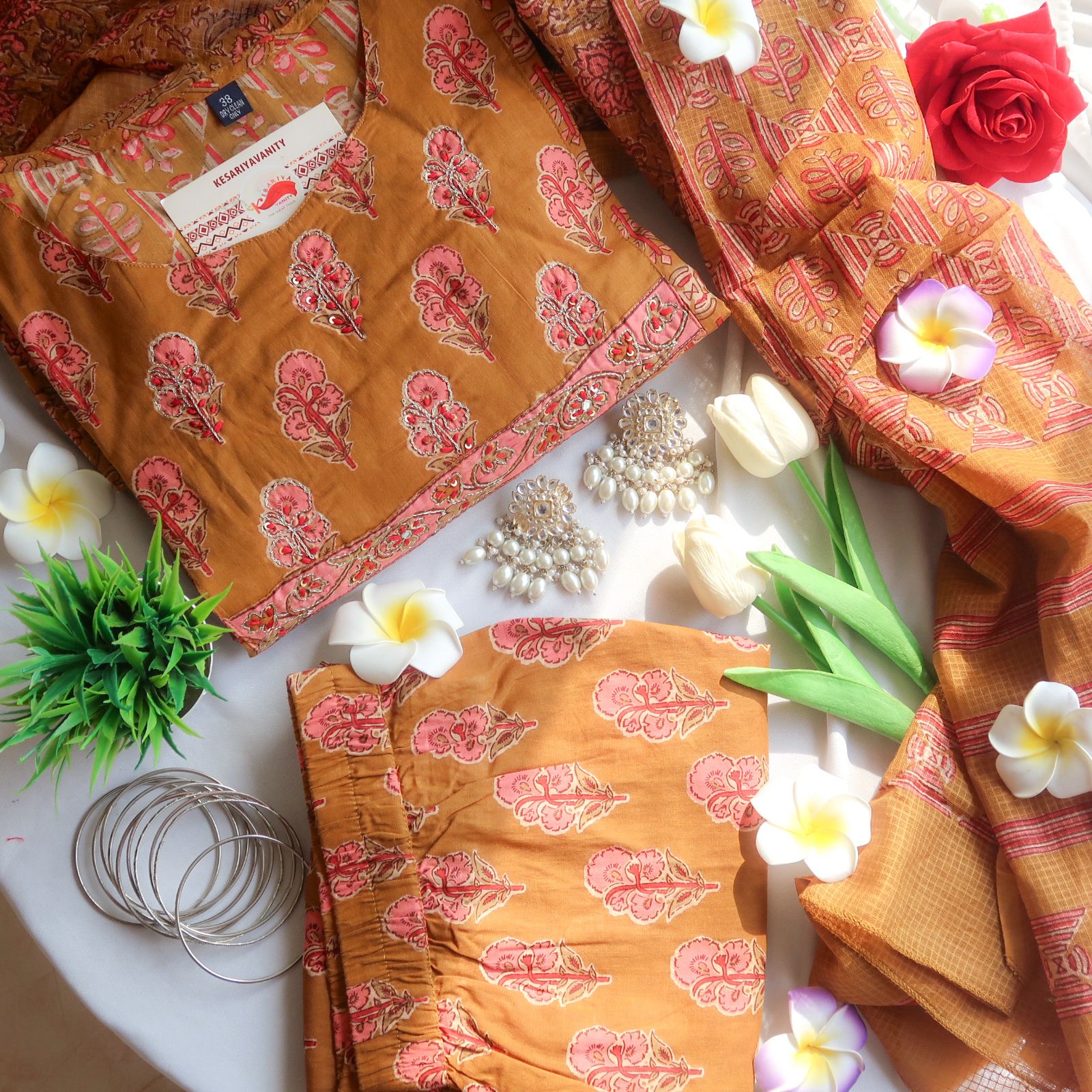 Amber Whispers 3-piece Suit Set